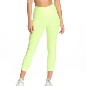 X by Gottex Vanessa Capri Neon Leggings w Pockets
